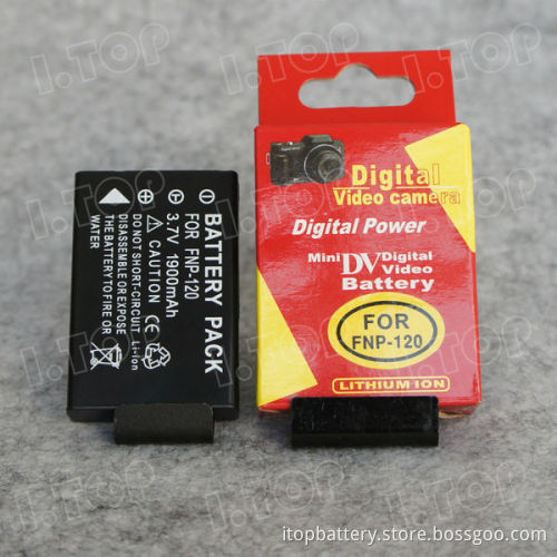 Camera battery replacement for FUJIFILM FNP-120, 3.7V 1900mAh,18 months warranty